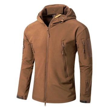 Tactical Softshell Jacket for Men - Camouflage Teddy Fleece Outdoor Gear