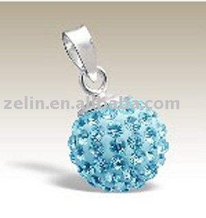 fashion crystal ball pendant,body jewelry