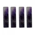 Rectangle Amethyst Pendant for DIY Making Jewelry Necklace Earrings 6X6X25MM Cuboid Stone Beads