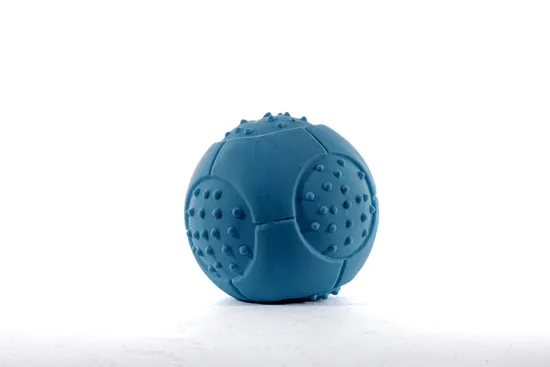 Interactive Squeaky Latex Ball Dog Toy for Teeth Cleaning