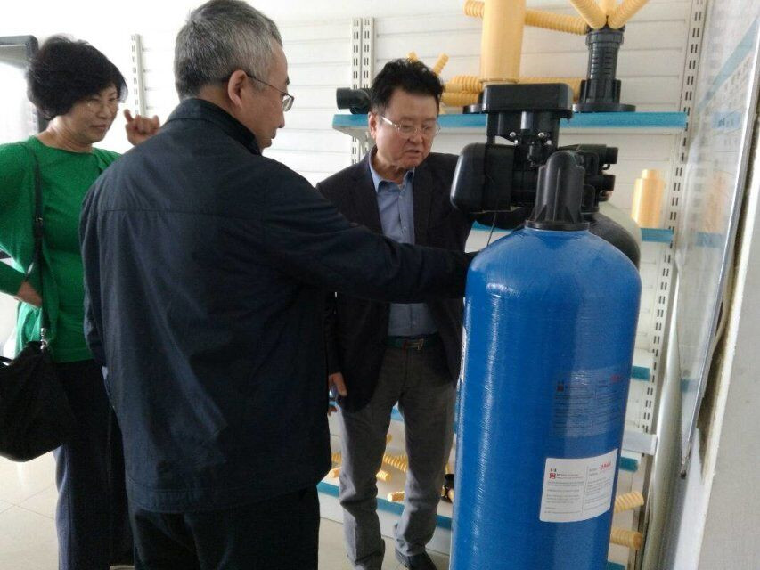 Korea customer visiting our water softener Korea customer visiting our water softener