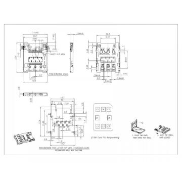 Conector de altura de 1.40 mm de serie Nano