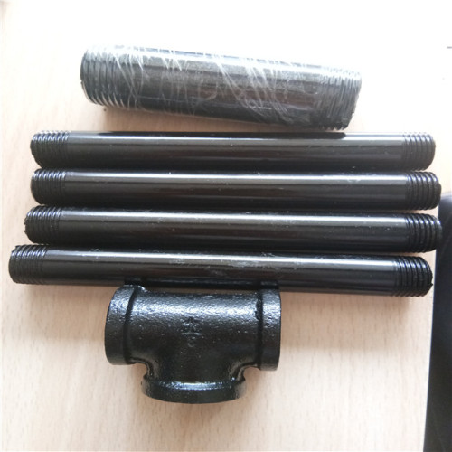 BSP thread black malleable iron pipe fittings