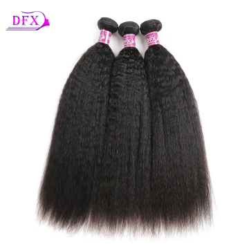 Human Hair Bundle Kinky Straight Human Hair Bundles Hair Extensions Natural Color 8-30 inch Hair Weave Brazilian Hair