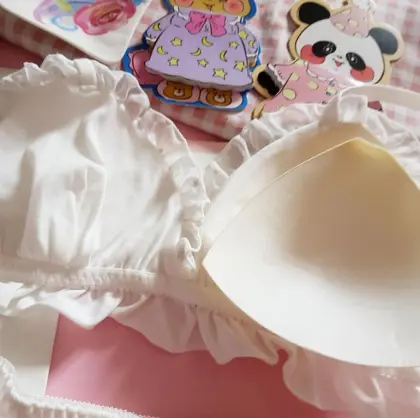 MOON STAR STARRY Star Girl Heart Japanese Small Chest Underwear Suit Sexy Lovely Lace Gilding metal Soft Girl Student Bra