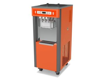 Commercial Soft Serve Frozen Yogurt Ice Cream Machine / Ice Cream Maker With 2+1mixed Flavors, 38 Liters / Hour