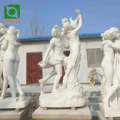 Marble Sculpture of Apollo and Daphne