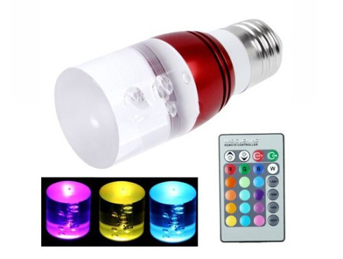 3W RGB LED bulbs with Remote Control