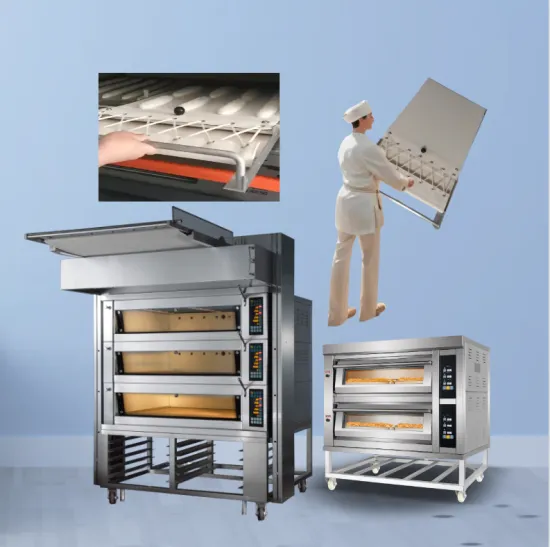 Bakery Supplier: Automatic Bread Dough Loader with Manual Loading Tool and Oven Rack