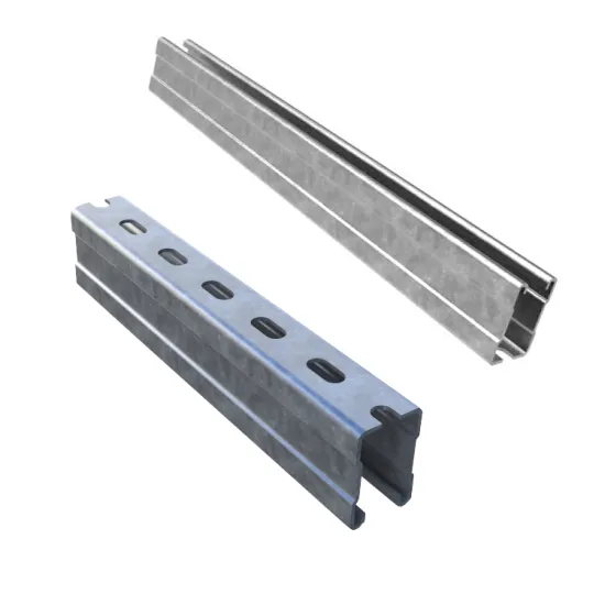 Galvanized Hot Dip Rail Profile for Solar Ground Mounting Estrutura Galvanizado Solar Farm