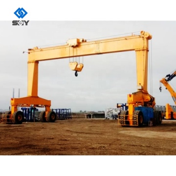 50 Ton Rubber Tyre Gantry Crane with Electric Hoist