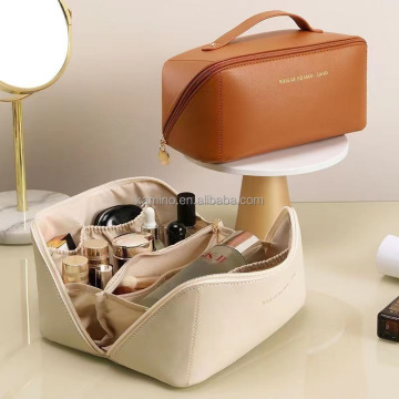 Custom Eco-Friendly Travel Makeup Bag: PU Leather Mini Zipper Pouch & Professional PU Cosmetic Bags & Cases