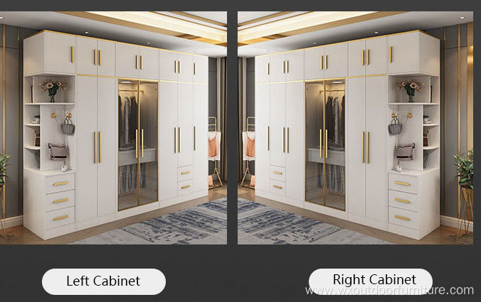 Modern Durable Bedroom Furniture Clothes Combination Cupboards Border Closet Organizer Wooden Cabinet Wardrobes