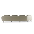 Luxus modernes Design Metall Basis gebogenes Sofa