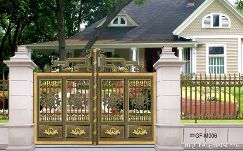 Двор алюминиевой арт -забор забор двора входная дверь