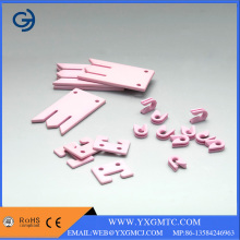 Розовые 95 -оксидные керамические детали оксида глинозема