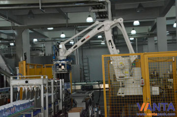 Robotic Bag Palletizer With Intelligent Gripper Abb Robot Arm