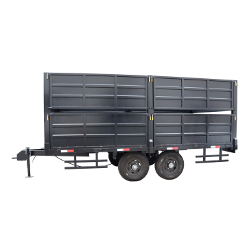 Small Farm Tractor Dump Trailers with Double Axle for Sale in Agriculture