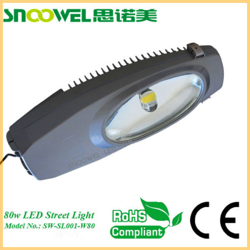 With CE RoHS energy saving cob ip65 led street lights 80 watt