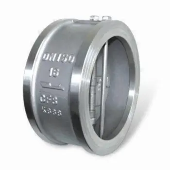 Check Valve with Double Disc to Clip Swing and -196 to 540° Working Temperatures
