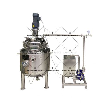 China Factory Stainless Steel Vacuum Homogenizer Heating Mixer for Soap Liquid Detergent