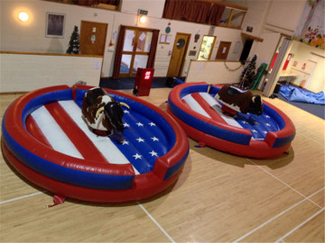 bucking bronco Inflatable Rodeo Bull for adults,Wipeout games Mechanical bull for adults