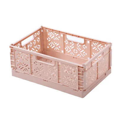 plastic folding baskets organization storage