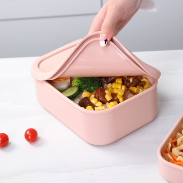 BPA-Free Safe Leakproof Silicone Bento Box Set for Kids