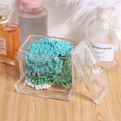 Bathroom Plastic Q Tips Cotton Buds Holder