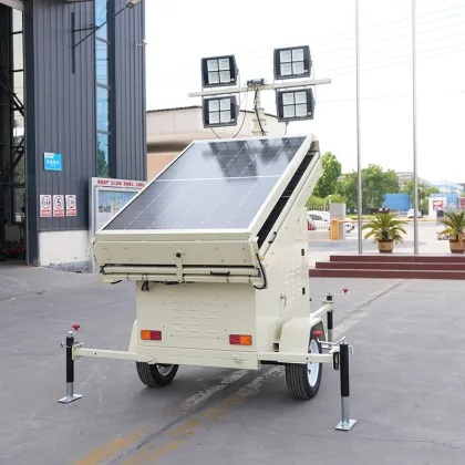 Emergency Lighting Mobile Light Tower with Solar Plate