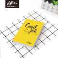 Coil Book Binding Custom smile style yellow PU cover notebook Factory