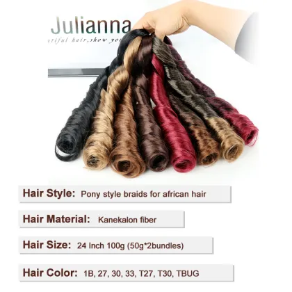 french curly braiding hair wavy braiding hair extensions pony curly twist braid spiral curly hair