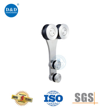 Kit hardware per porte scorrevoli in vetro rullo per binario regolabile