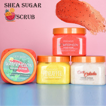 610G Watermelon Natural Exfoliating Whitening Body Scrub - OEM ODM Private Label Organic Fruit Body Scrub
