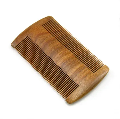 Double Sides sandalwood pocket beard comb Mustache comb