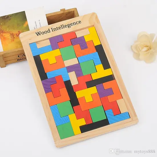 jigsaw puzzle of tetris