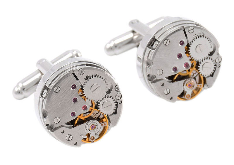 watch movement cufflinks