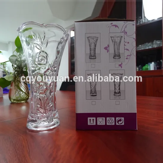 Cut glass Vases Wholesale Decorative Cylinder Vases Wedding Glass Vase Tall