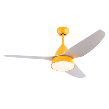Modern Nordic 52 Inch Ceiling Fan with Light and Remote - 6 Speeds Macaron Colors