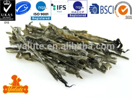 Dog treats with fish MSC certification