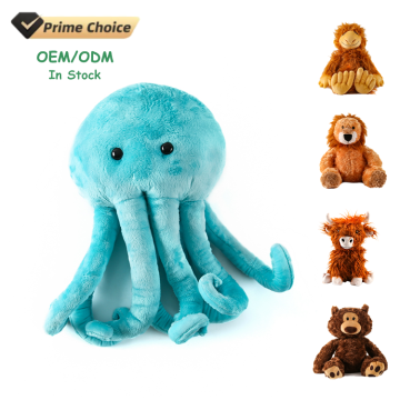 Customizable Stuffed Animal Gift: Personalized Sea Life Purple Octopus Plush Toy for Children - Manufacturer OEM/ODM Options Available