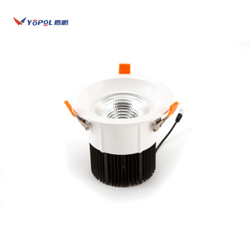 White IP20 Recessed Mounted TRIAC Dimmable LED Downlight for Sitting Room