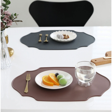 Anpassad Polygon Silicone Placemat Diskmaskin Säker