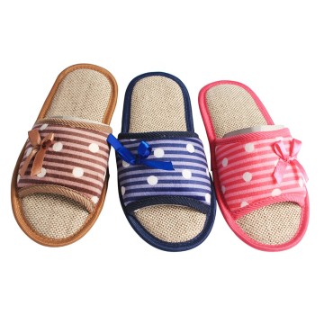 Lady nice indoor open toe slippers for home use