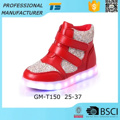 Battery 7 Color Children Flash Shoes Led Kids Shoes