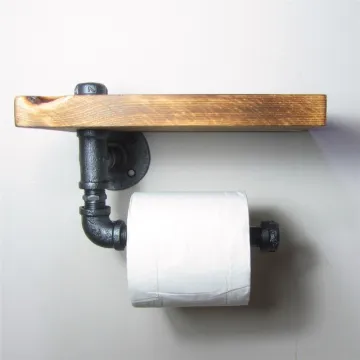 Bathroom Towel Rail and Toilet Roll Holder Set