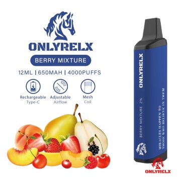 New onlyrelx Max 4000puffs disposable vape