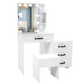 Storage Drawers Makeup Vanity Desk with Lighted Mirror