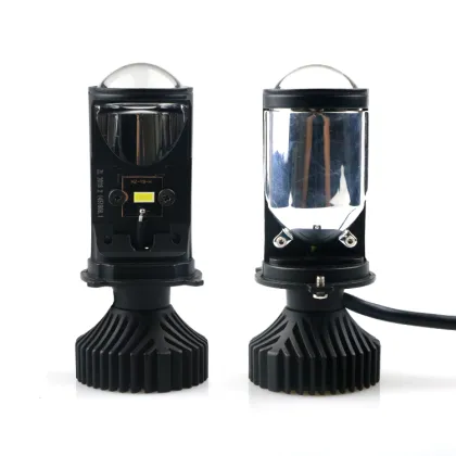 PUERXIN Faro LED de Coche Super Brillante Y6D H4 para SUV y Motocicleta