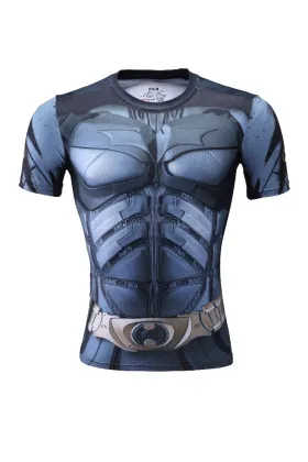 Top quality bat fitness compression shirt armour heat gear